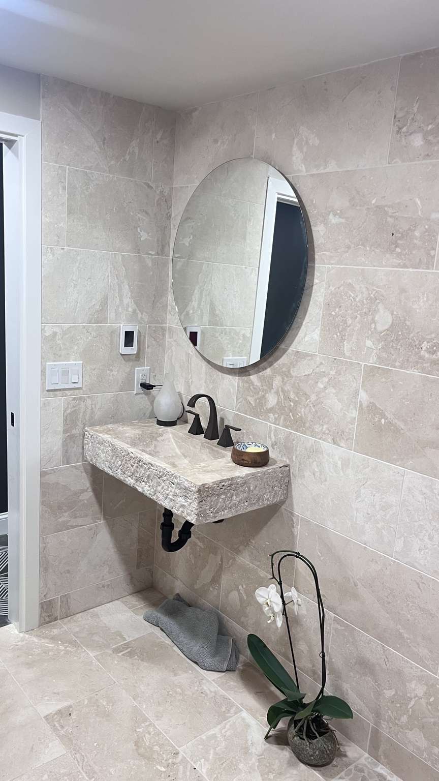 Bathroom Vanity and Tile