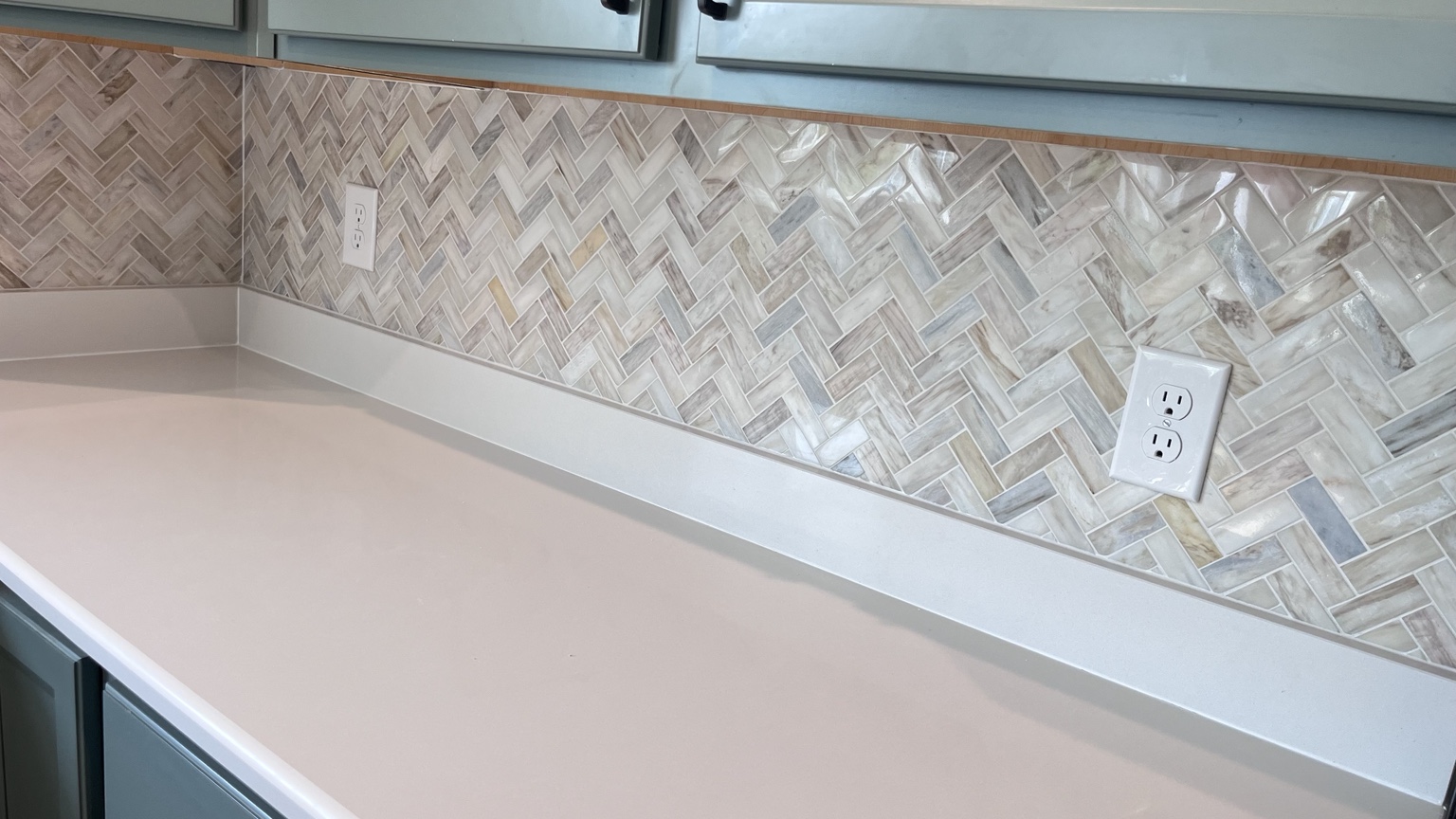 Herringbone Backsplash