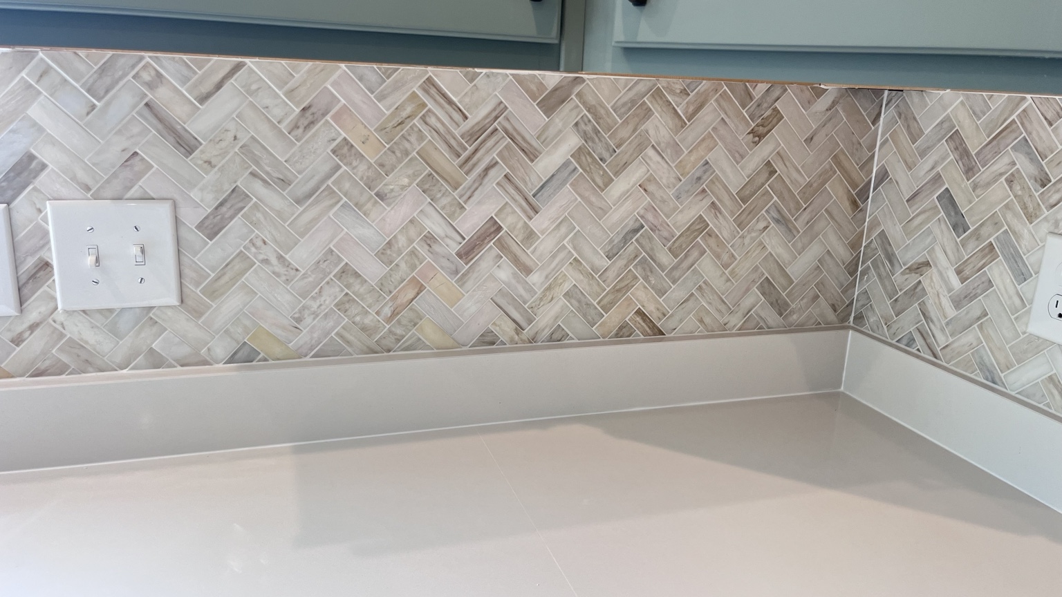 Herringbone Backsplash