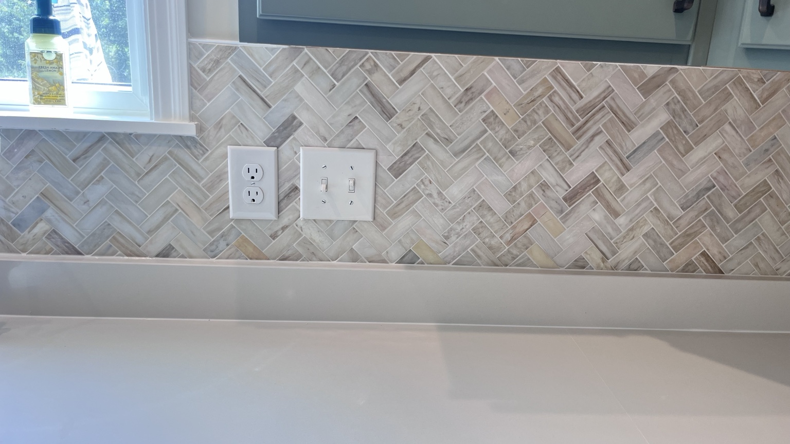Herringbone Backsplash